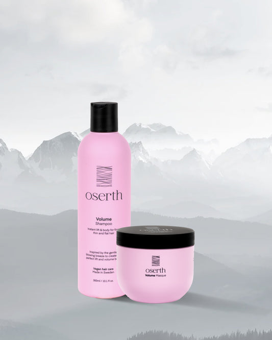 Oserth Volume Collection – Lightweight, vegan haircare products that add body, bounce, and natural volume to your hair