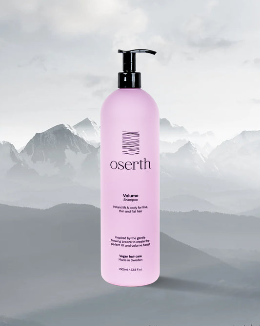 Oserth Volume Collection – Lightweight, vegan haircare products that add body, bounce, and natural volume to your hair.